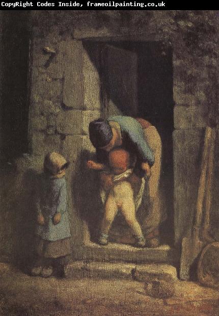 Jean Francois Millet Mother and child