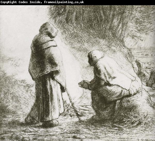 Jean Francois Millet Two shepherden