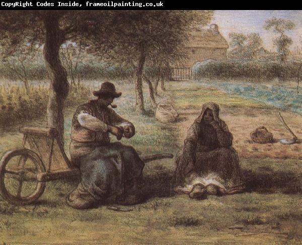 Jean Francois Millet The smoking have a break