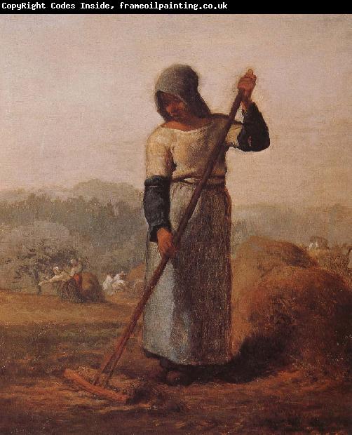 Jean Francois Millet The woman Harrow hay