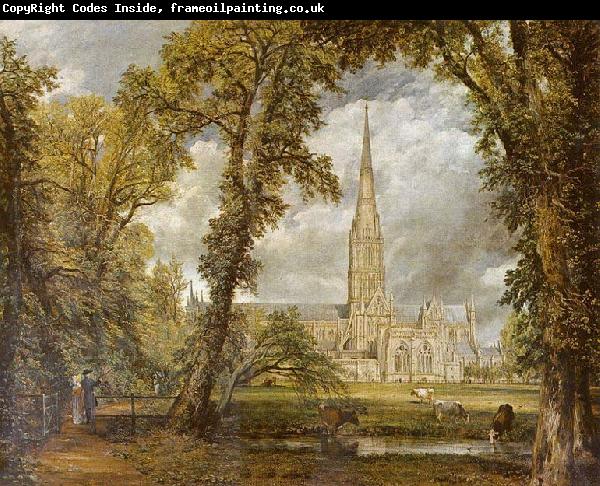 John Constable Salisbury Cathedral by John Constable