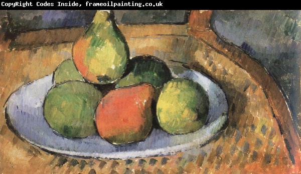 Paul Cezanne pears on a chair