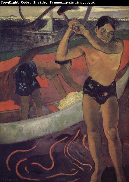 Paul Gauguin Helena ax man