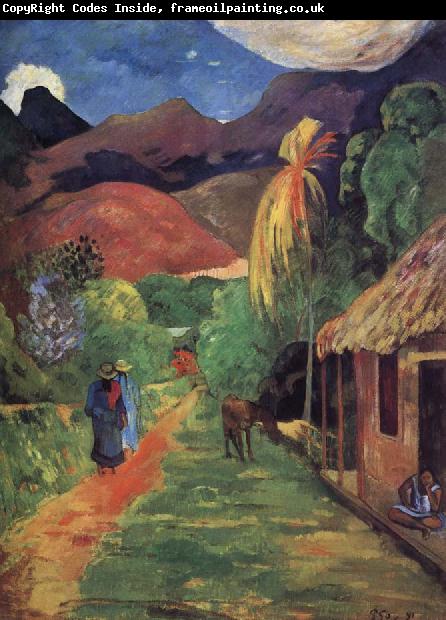 Paul Gauguin Tahiti streets