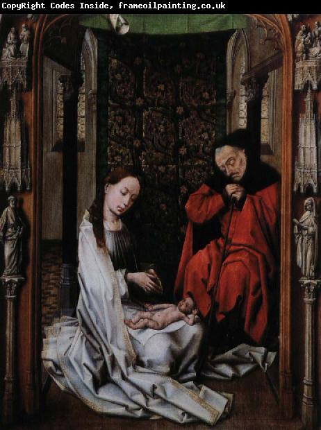 Rogier van der Weyden kristi fodelse altartavlan i miraflores