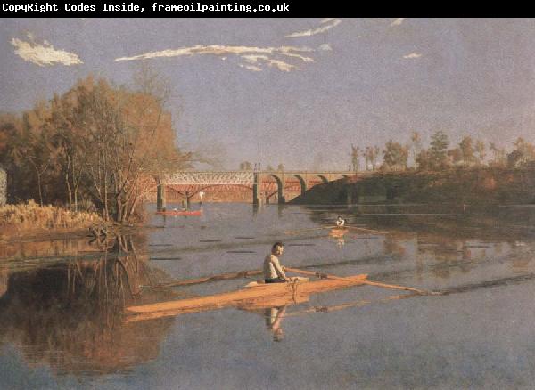 Thomas Eakins max schmitt in a single scull