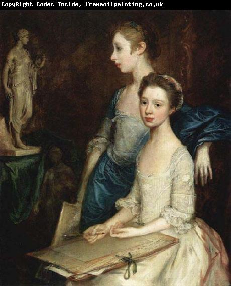 Thomas Gainsborough The Artist Daughters, Molly and Peggy