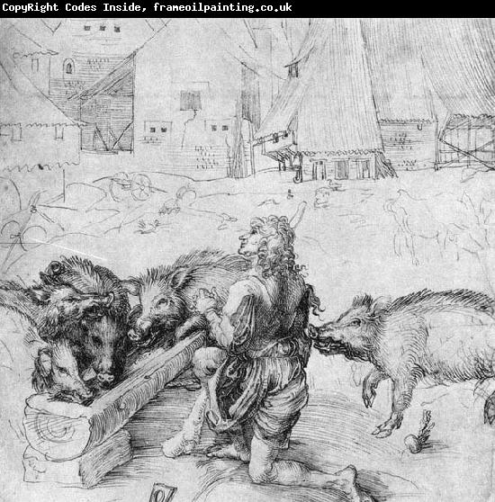 Albrecht Durer The Prodigal Son among the Swine