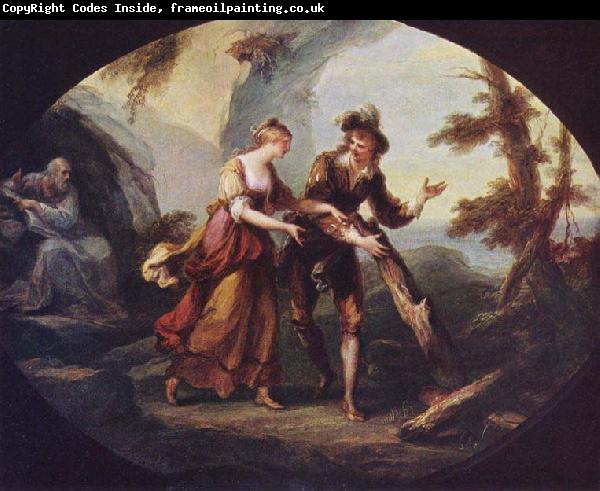 Angelica Kauffmann Miranda and Ferdinand in The Tempest