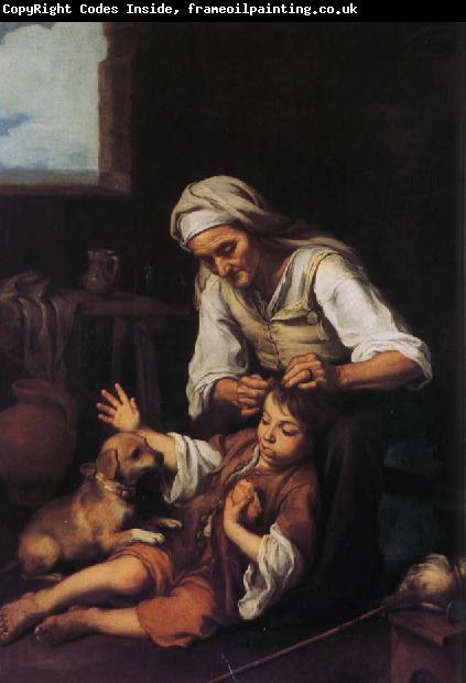 Bartolome Esteban Murillo The old woman and a child