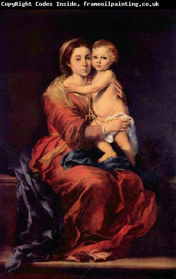 Bartolome Esteban Murillo Madonna with the Rosary