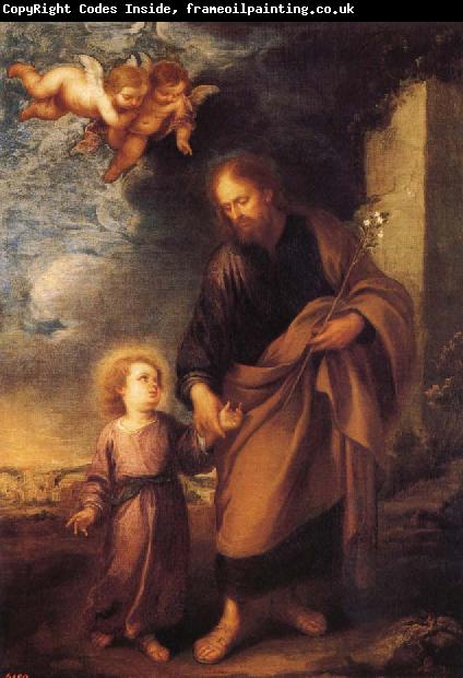 Bartolome Esteban Murillo St. John's and the child Jesus