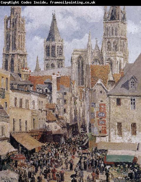 Camille Pissarro The streets of Rouen