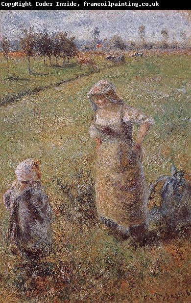 Camille Pissarro woman with children