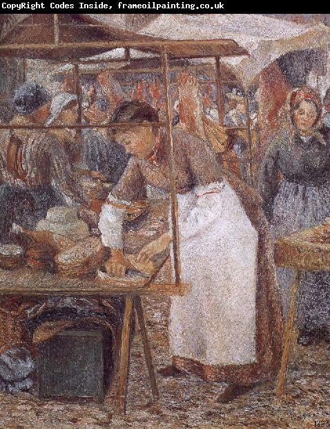 Camille Pissarro woman selling pork