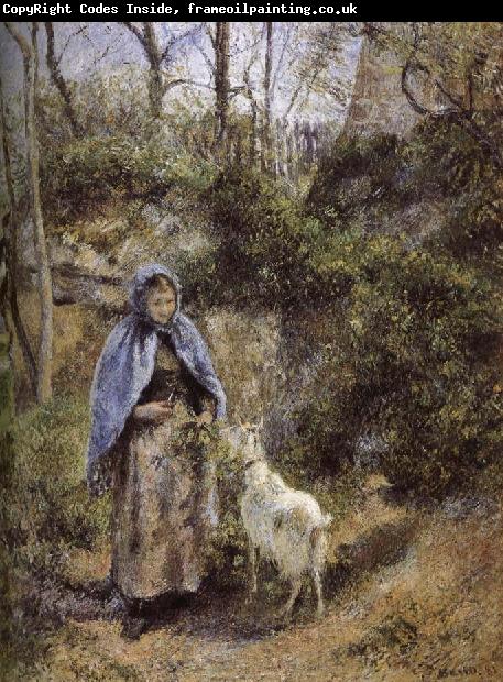 Camille Pissarro Woman sheep