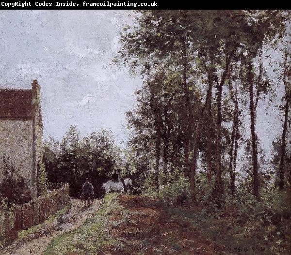 Camille Pissarro Farm Road side