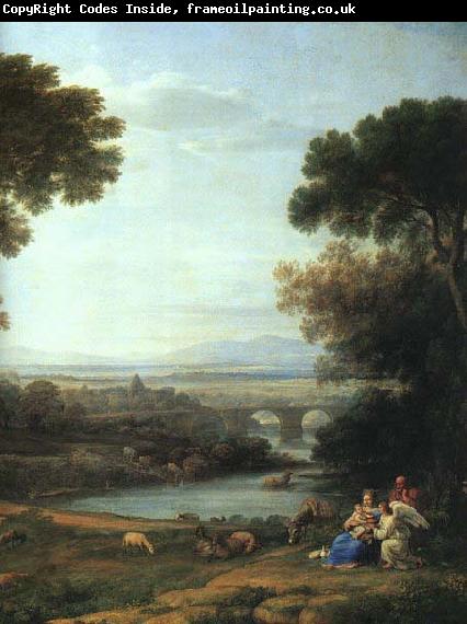 Claude Lorrain Landscape with the Rest on the Flight into Egypt