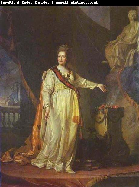 Dmitry Levitzky Catherine II as Legislator in the Temple of the Goddess of Justice