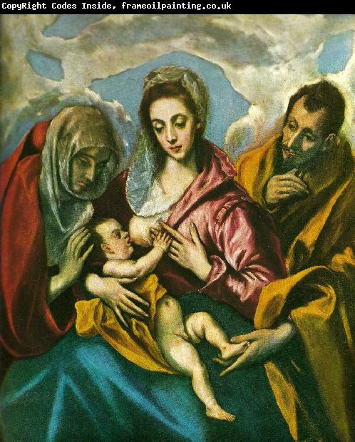 El Greco virgin with santa ines and santa tecla