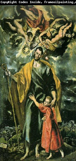 El Greco st.joseph and the child