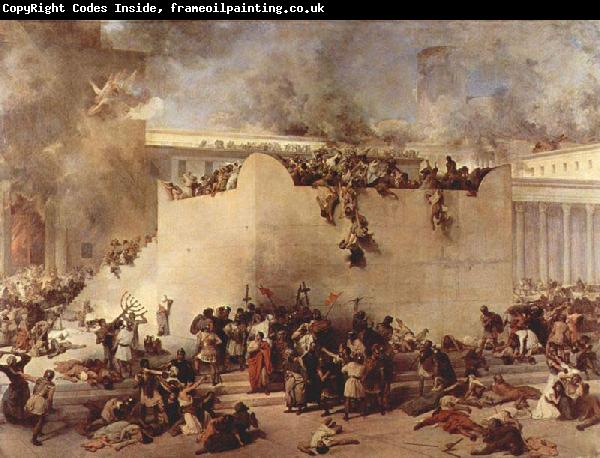 Francesco Hayez Destruction of the Temple of Jerusalem