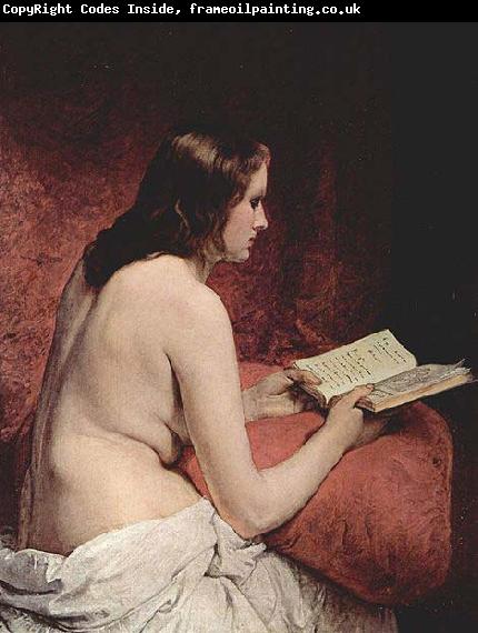 Francesco Hayez Odalisque with Book