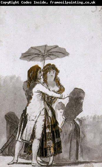 Francisco de goya y Lucientes Couple with Parasol on the Paseo