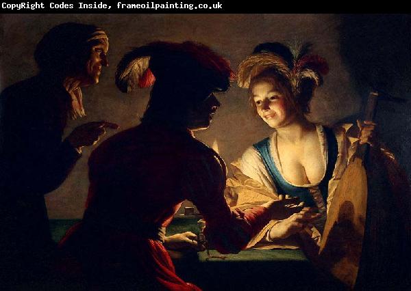 Gerard van Honthorst The Matchmaker by Gerrit van Honthorst