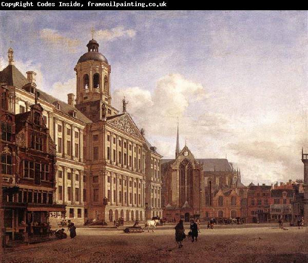 HEYDEN, Jan van der The New Town Hall in Amsterdam after