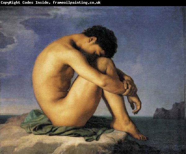 Hippolyte Flandrin Young Man by the Sea