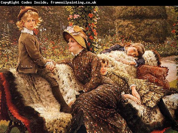 James Tissot The Garden Bench,