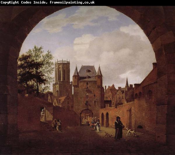 Jan van der Heyden Church of the scenery