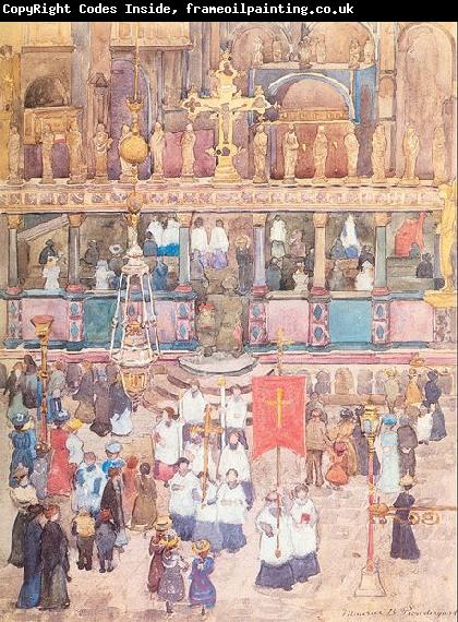 Maurice Prendergast Easter Procession St. Mark's