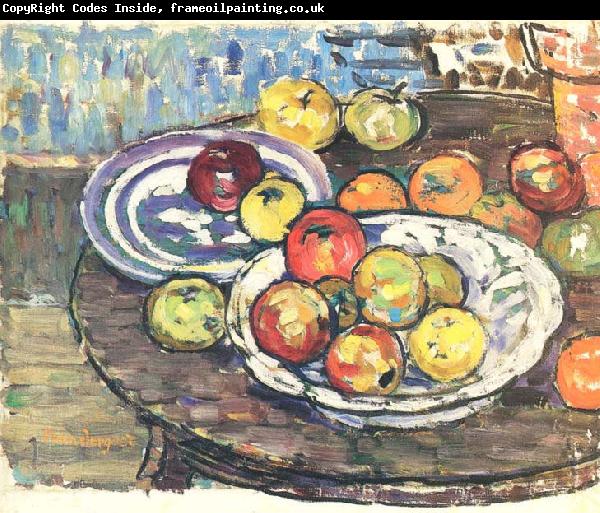 Maurice Prendergast Still Life Apples Vase