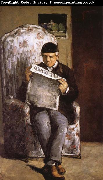 Paul Cezanne in reading the artist's father