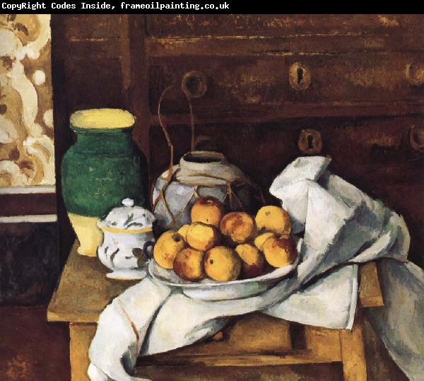 Paul Cezanne of still life with fruit