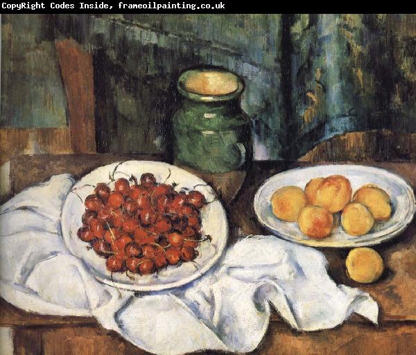 Paul Cezanne of still life cherries