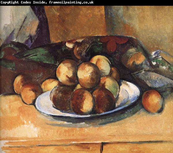 Paul Cezanne plate of peach