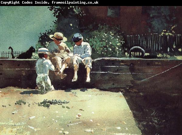 Winslow Homer Boys and kittens