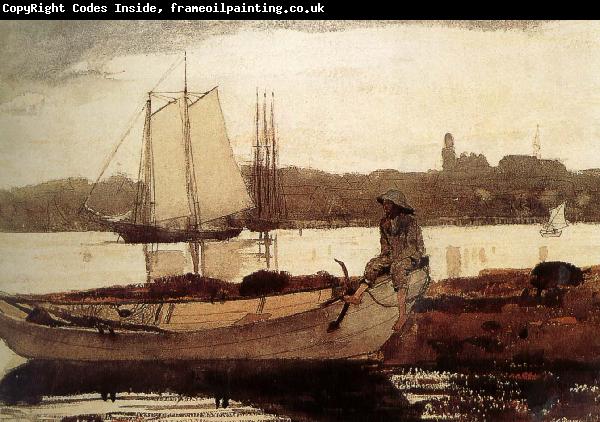 Winslow Homer Glastre small fishing port