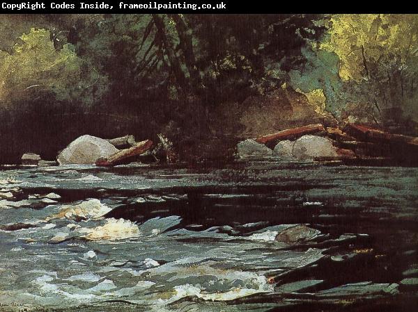 Winslow Homer Hudson River Rapids