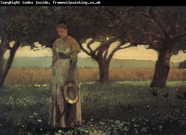 Winslow Homer The girl in the orchard