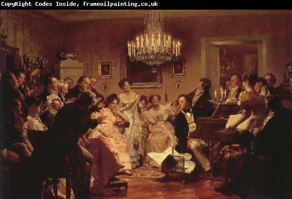 franz von schober a in  a viennese salon