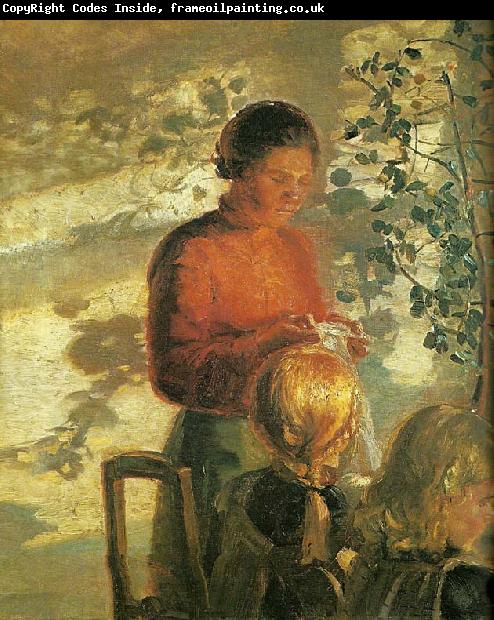 Anna Ancher to smapiger far undervisning i syning