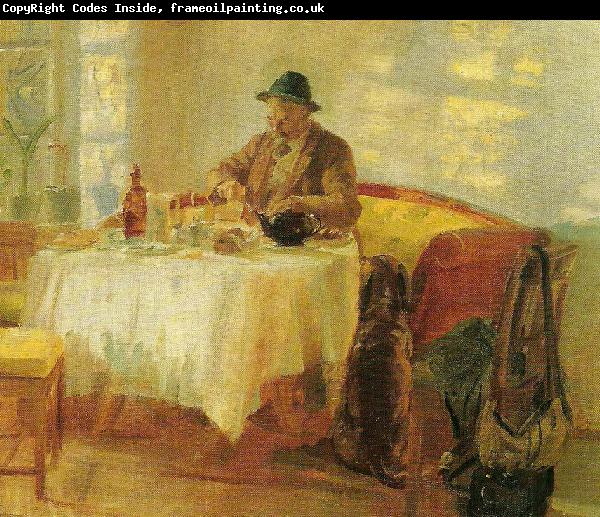 Anna Ancher frokost for jagten