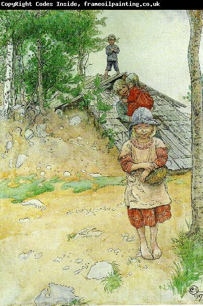 Carl Larsson vid kallaren