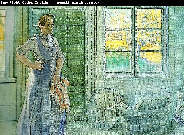 Carl Larsson tvattstugan i stan