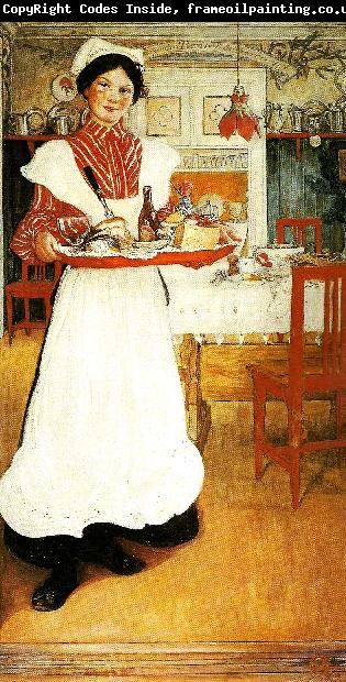 Carl Larsson martina -martina med frukostbrickan