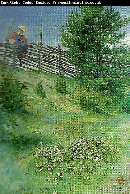 Carl Larsson flicka vid gardesgarden